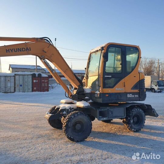 Мини-экскаватор Hyundai R60W-9S, 2023
