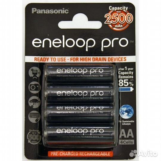 Аккумулятор Panason Eneloop HR6 аа,1900 mAh и AAA