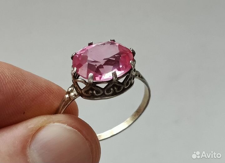 Старинное серебряное кольцо Красота