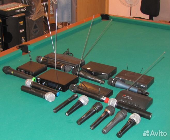 Микрофоны Pro Вокал Shure Sennheiser Радио & XLR