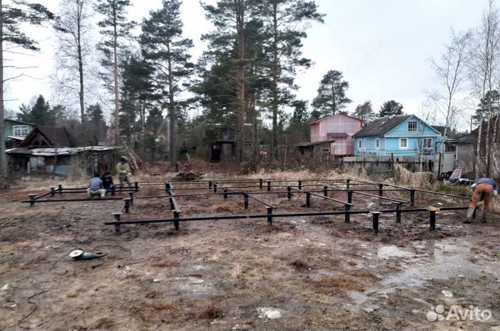 Фундамент на винтовых сваях Винтовые сваи под ключ