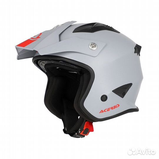 Acerbis Jet Aria 2206 Мотошлем Light Grey Серый