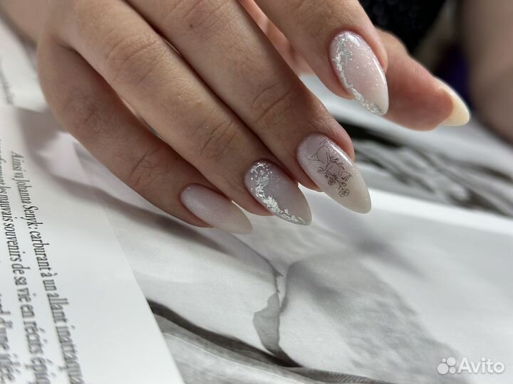 Наращивание ногтей,гель лак,коррекция гелем