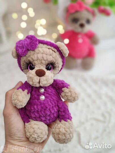 Мишка вязаный. ручная работа