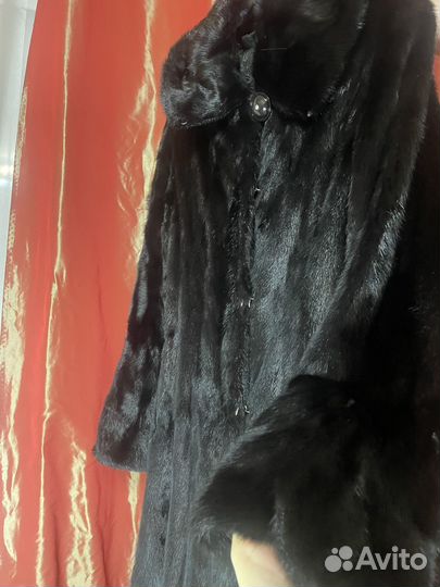 Шуба норковая с капюшоном 44 46