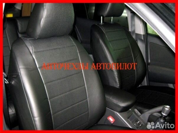 Чехлы Автопилот Toyota Rav4 3 из экокожи чёрные