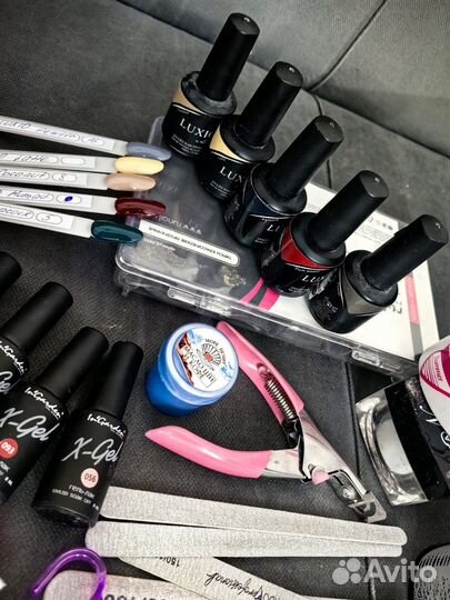 Набор для ногтей, гель лаки, фрезы, слайдеры и др