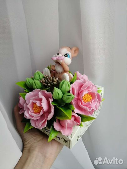 Букет из мыла ручной работы