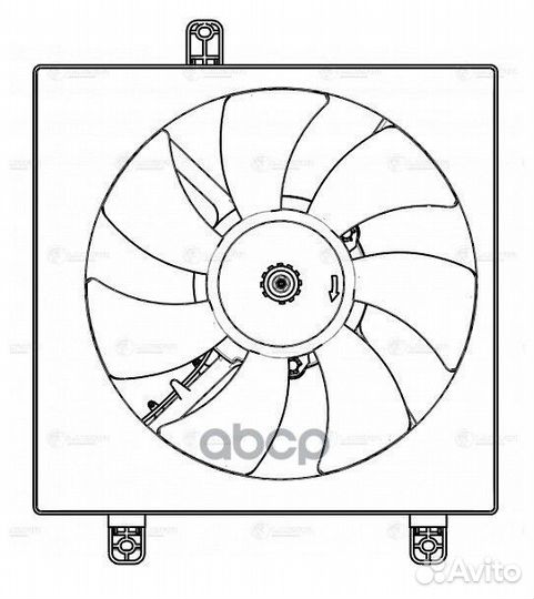 Э вентилятор кондиц. для а м Chery Tiggo (T11)