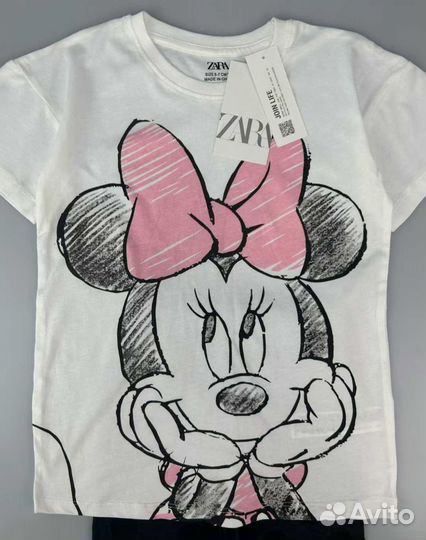 Костюм Зара для девочки футболка шорты