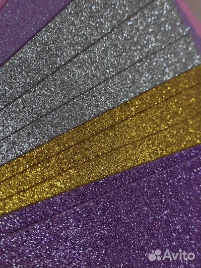 Фоамиран глиттерный