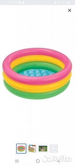 Бассейн надувной детский Intex