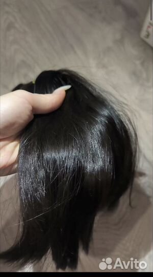 Волосы натуральный срез
