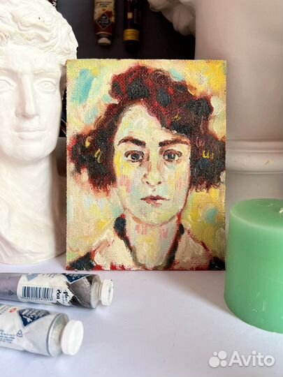 Картина маслом портрет жена сальвадора дали гала