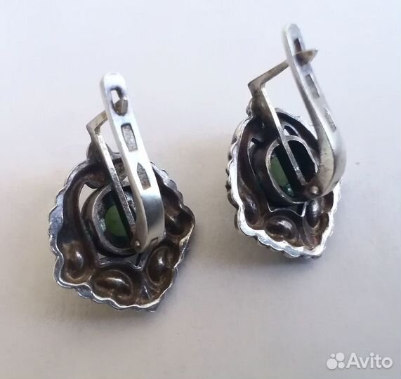 Серьги серебро СССР