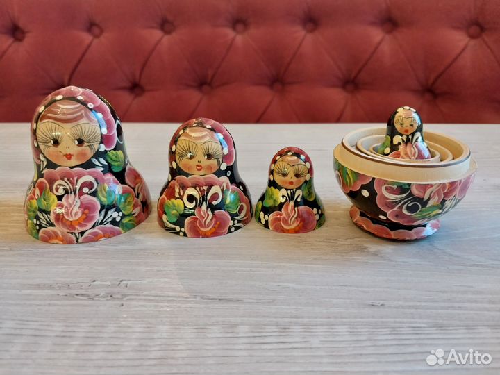 Матрешка 90-е деревянная классическая