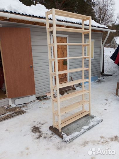 Стеллажи из массива дерева