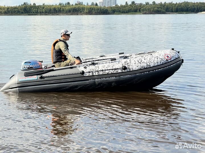 Лодка mishimo BIG floor 360 камо