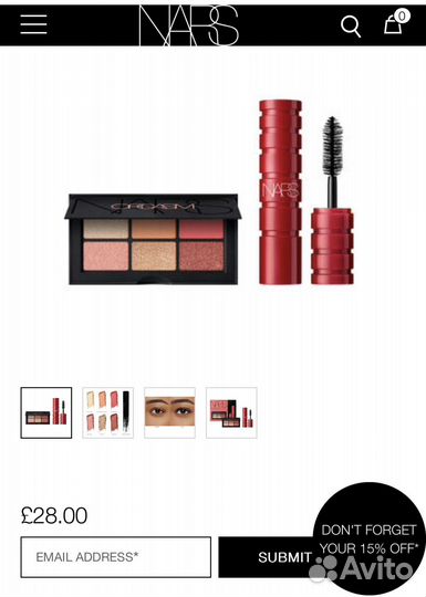 Набор косметики nars Orgasm