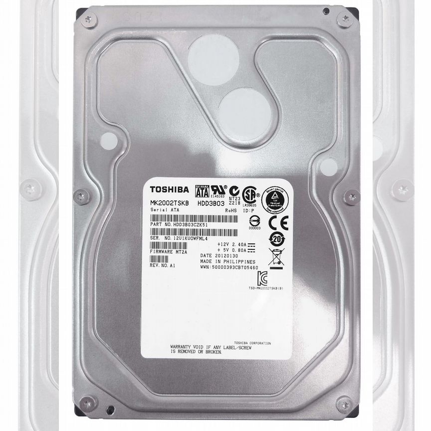 [MK2002TSKB] Жесткий Диск Toshiba 2tb Sata3.5 Mk2002tskb