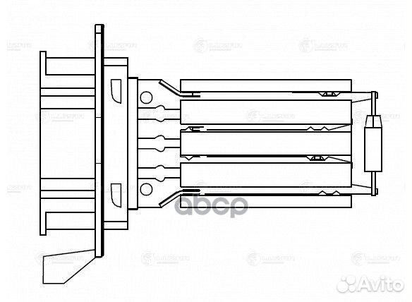 Резистор вентилятора отопителя LFR0997 luzar