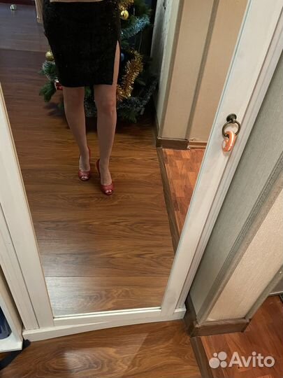 Юбка с пайетками