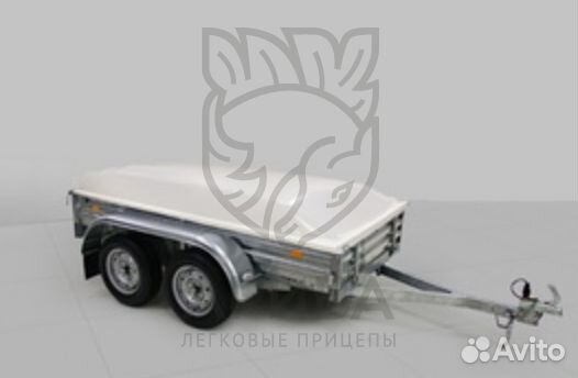 Прицеп с крышкой мзса 817730.012 Н500мм двухосный