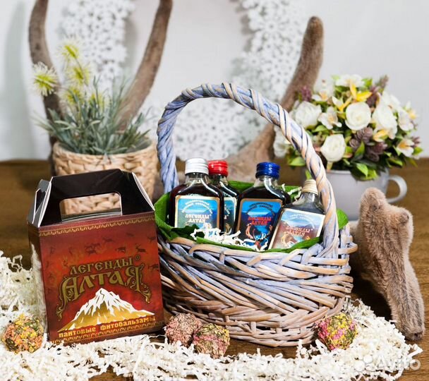 Подарочный набор № 4 с пантовыми фито бальзамами с