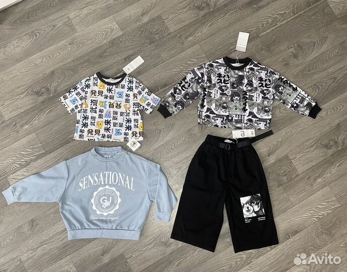 Футболка, кофта, штаны новые на 116см