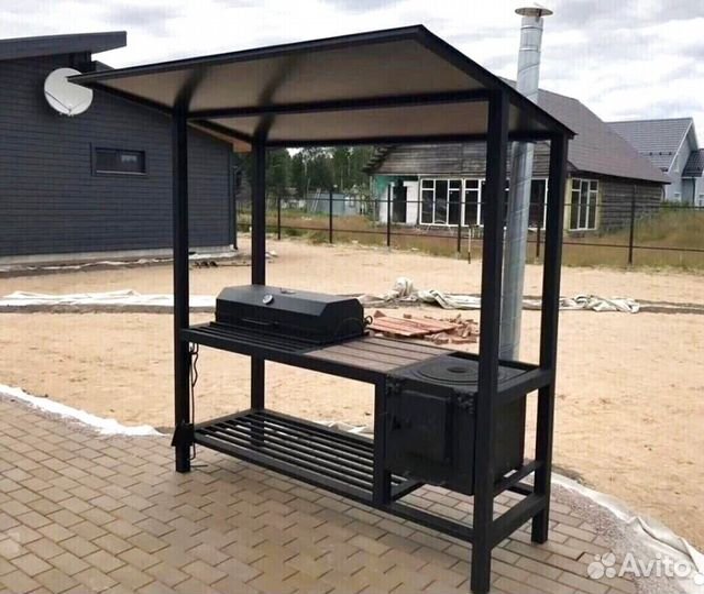 Мангал со столиком