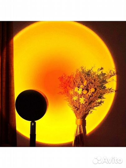 Декоративная лампа Sunset Lamp 4 цвета