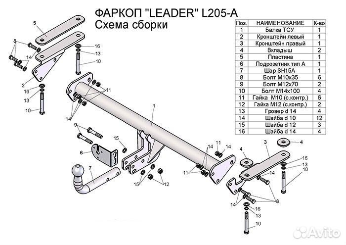 Фаркоп Land Rover Freelander 2 (2006-15) +электр