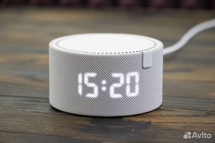 Яндекс станция мини 2 с часами серая