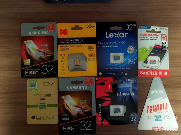 MicroSD карты памяти Samsung, SanDisk, Kingston