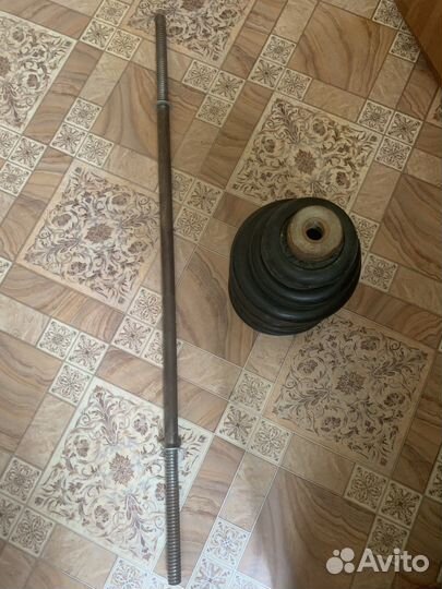 Штанга гриф блины бу