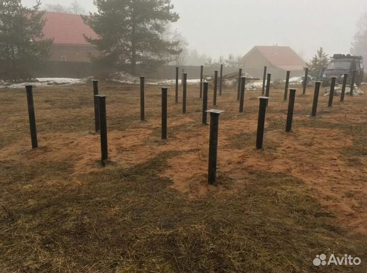 Винтовые сваи для дома