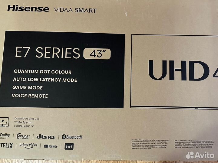 Телевизор Hisense 43e7hq