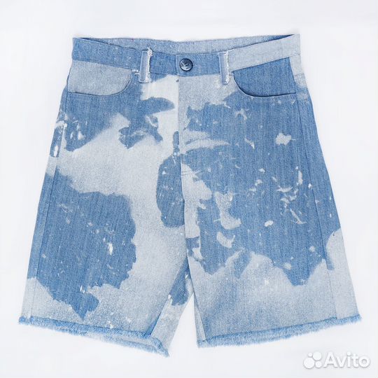 Удлиненные Отбеленные Шорты Masha Lamzina