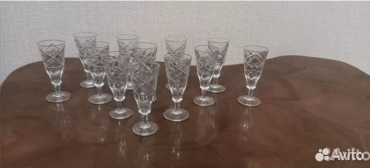 Рюмки хрусталь 12шт (СССР)