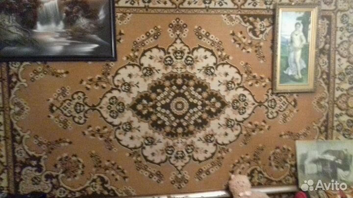 Ковер 2 на 3 бежевый с коричневым