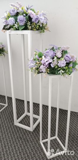 Стойки для цветов. Украшение на свадьбу