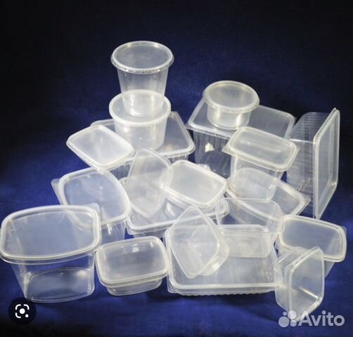 Одноразовые пластиковые контейнеры