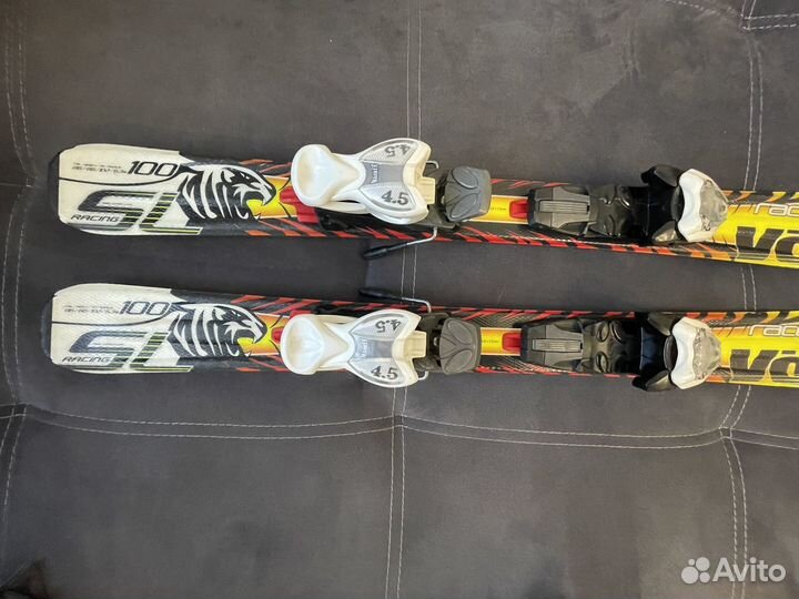 Детские Горные лыжи volkl, 100 и палки skott, 85