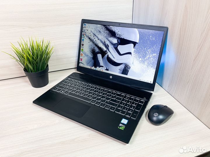 Игровой ноутбук HP Core i5-8g/GTX 1050/16Gb/SSD+HD