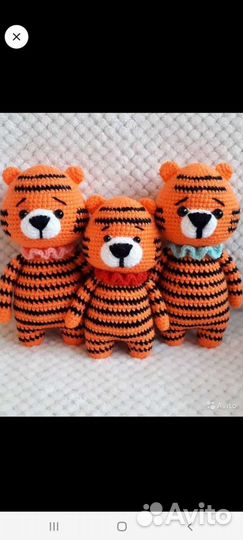 Тигр вязаный символ года