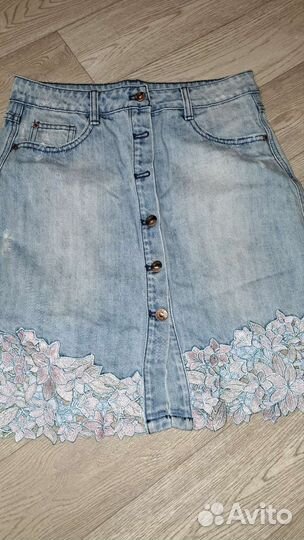 Юбка джинсовая