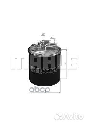 Фильтр топливный KL723D Mahle/Knecht