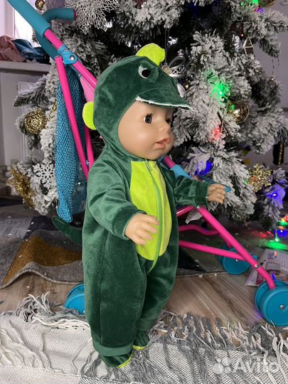 Пупс беби борн мальчик +одежда Оригинал