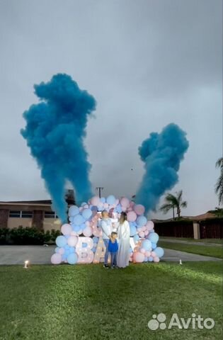 Гендер огнетушитель, шар, салют, дым на гендер