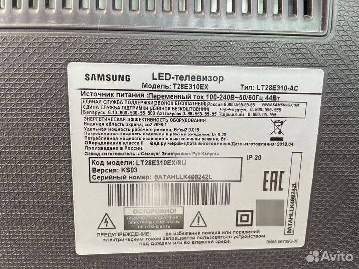 Samsung T28E310EX (ЖК телевизор) на запчасти